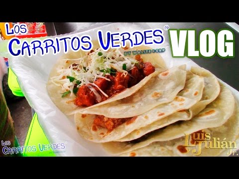 LJ VLOG #11 Los Carritos Verdes | Comiendo Tacos Mañaneros | Lampazos