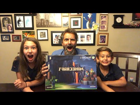 Unboxing a special edition Minecraft XBOX ONE S