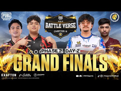PUBGM BATTLE VERSE ASIA CHAPTER III | PHASE 2 Finals Day 2 | FT. #AE  #BTR #4T #RRQ #BOOM #DRS