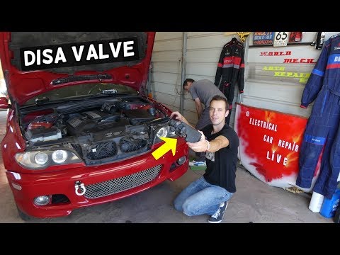 BMW DISA VALVE REPLACEMENT REMOVAL BMW E46 E39 E53 E83 X3 X5 Z3 Z4 E60 E65