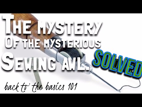 Sew awl instructional video.