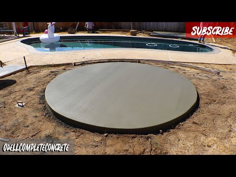 How to Pour a Perfect Concrete Circle Slab for a Fire-pit