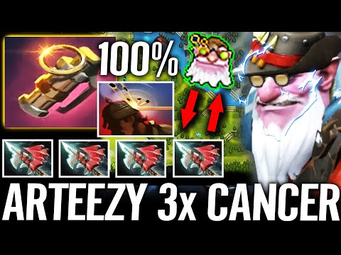 🔥 ARTEEZY CANCER 3x KNOCKBACK — 100% Headshot + Shard Sniper WTF Imba Dota 2 Pro
