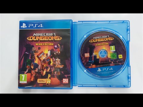 Minecraft Dungeons Hero Edition PS4 Unboxing & Gameplay