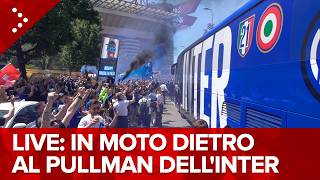 LIVE Milano, il pullman dell'Inter campione verso San Siro: diretta video dalla moto di Local Team