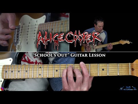 Alice Cooper - School's Out Guitar Lesson