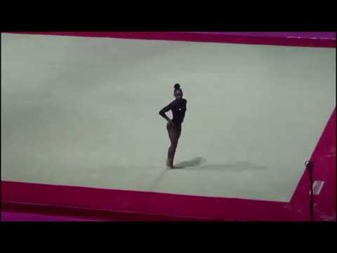 Taeja James senior european championships 2018. 13.50 score