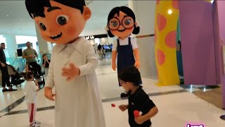Sa libro ku lang dati nakikita Sina Rashid&Noora #mascot now in Person na dto sa Vendome Mall Qatar.