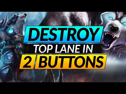 How to STOMP LANE in 2 BUTTONS - EASIEST Strategy for Top Lane - LoL Volibear Guide