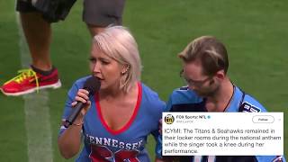 Meghan Linsey Kneels After Anthem: Who’s With Her?