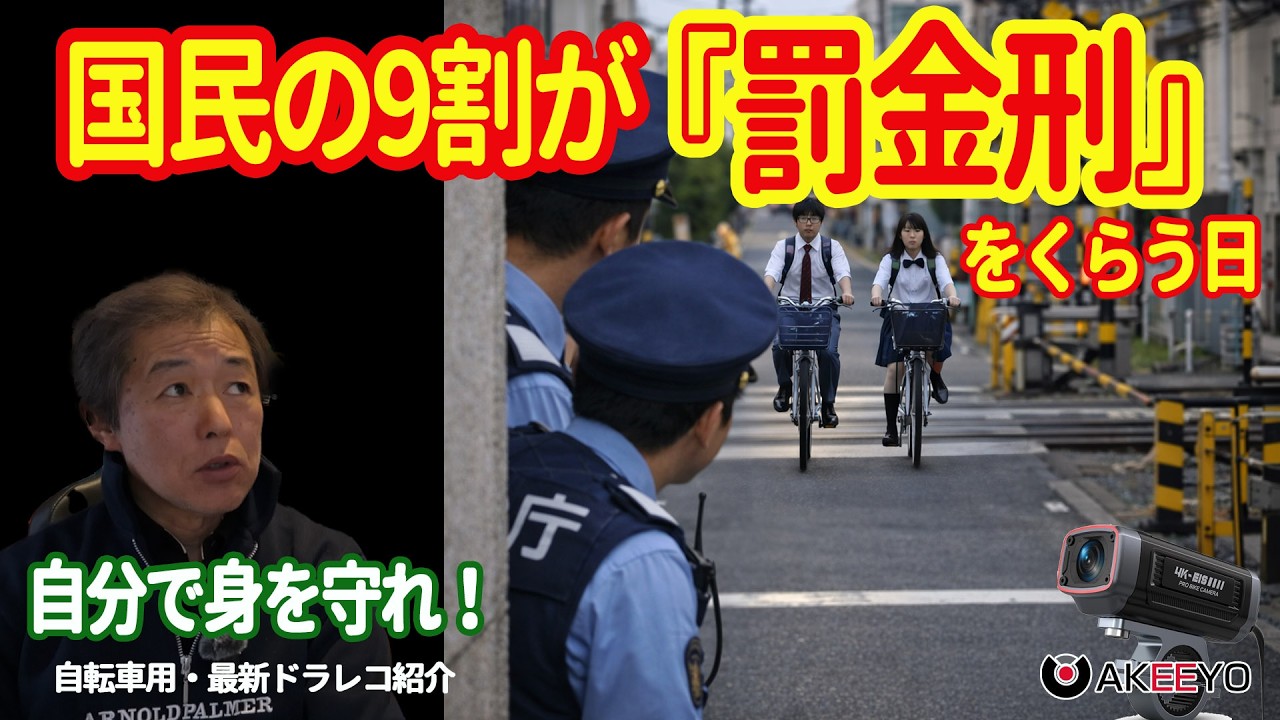 【道交法大改悪!】備えよ！2026年罰金刑の恐れ―国民の9割が対象に。最新版AKEEYOドラレコ730PROを紹介