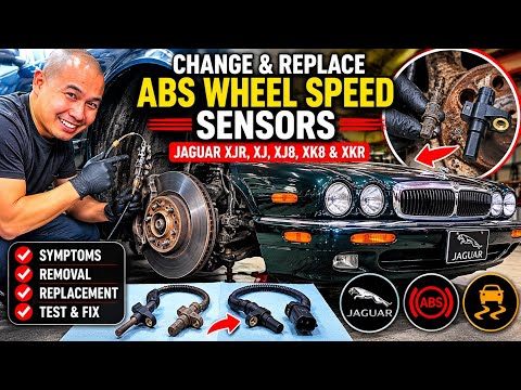 Change and Replace ABS Wheel Speed Sensors Jaguar XJR, XJ, XJ8, XK8 & XKR Sensor Replacement