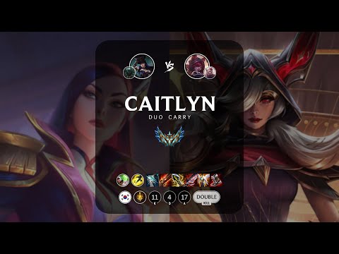 Caitlyn ADC vs Xayah - KR Challenger Patch 12.23