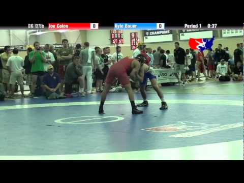 University Nat`ls FS  63 kg: Joe Colon vs. Kyle Bauer