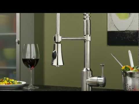 Pekoe® Single-Handle Pull-Down Dual Spray Bar Faucet 2.2 gpm/8.3 L/min // POLISHED CHROME // YouTube Video