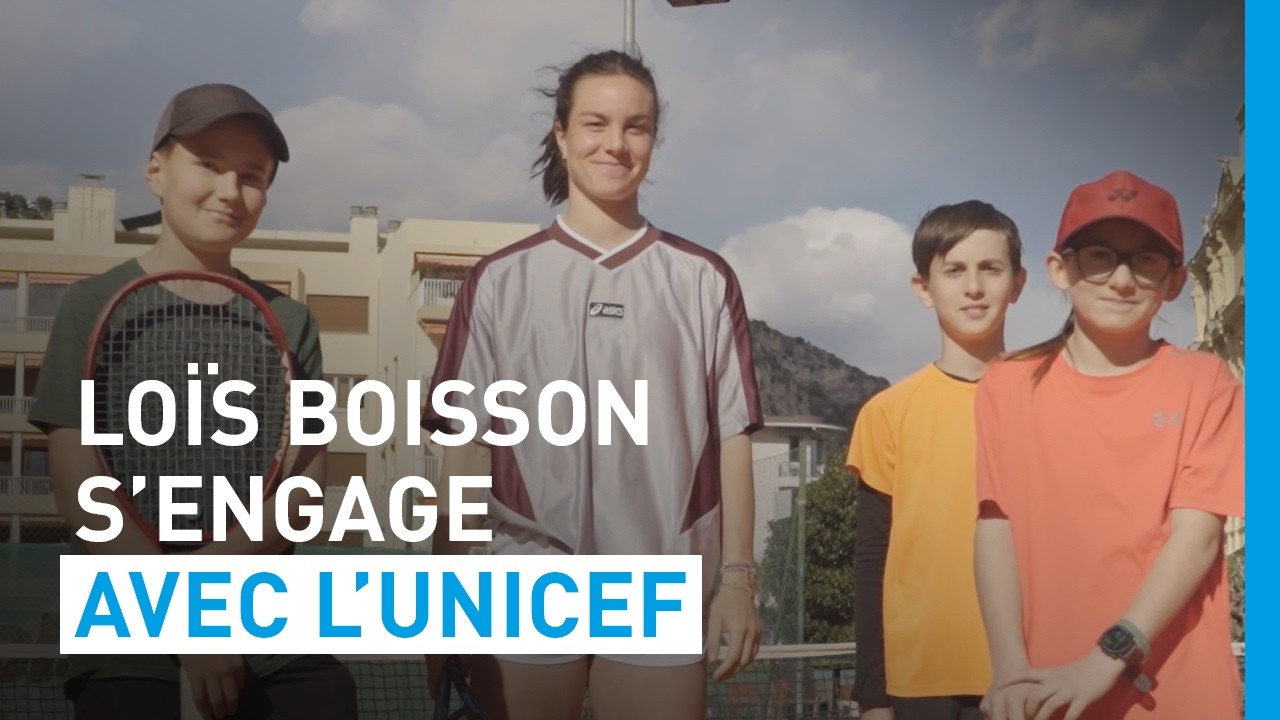 Roland-Garros 2026 : Loïs Boisson s’engage pour les enfants avec l’UNICEF | UNICEF France