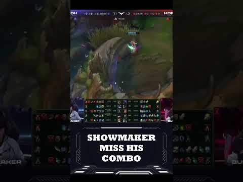 SHOWMAKER MISS HIS COMBO ON AKALI #leagueoflegends#lol #lolesports #lck #DKPLUS #DKSHOWMAKER #shorts