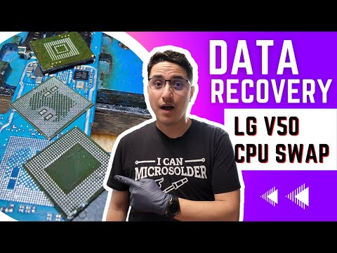 Dual Layer CPU SWAP. Transplanting the main CPU, RAM and UFS Memory To Recover Data. LG V50 ThinQ