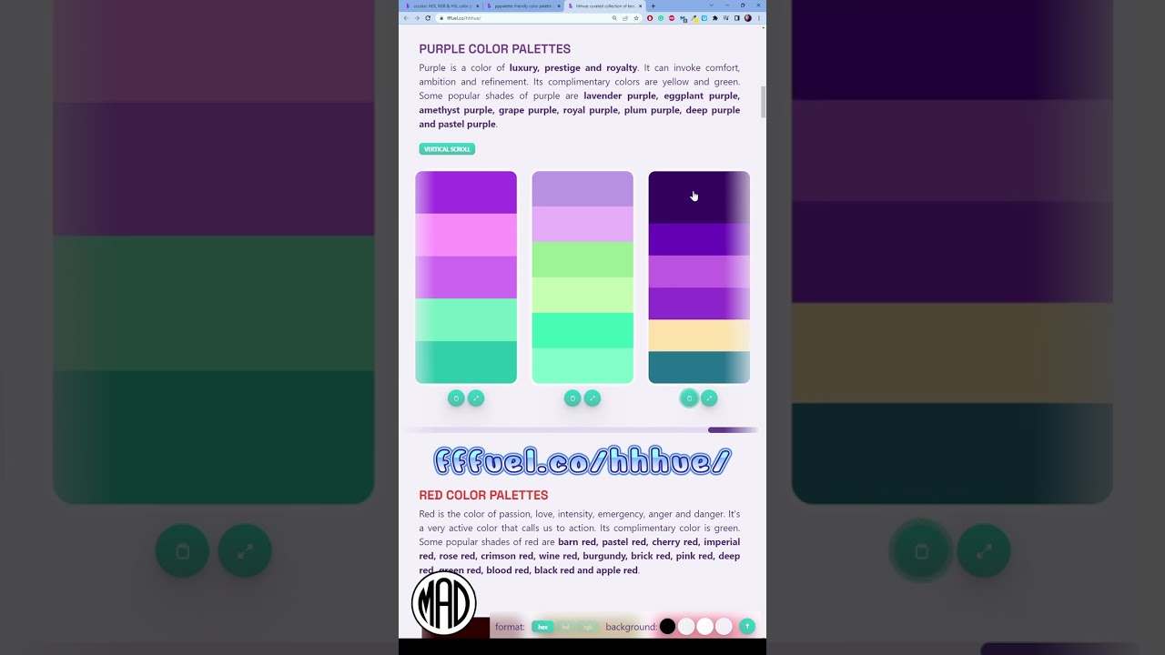 Purple Color Palette Generator