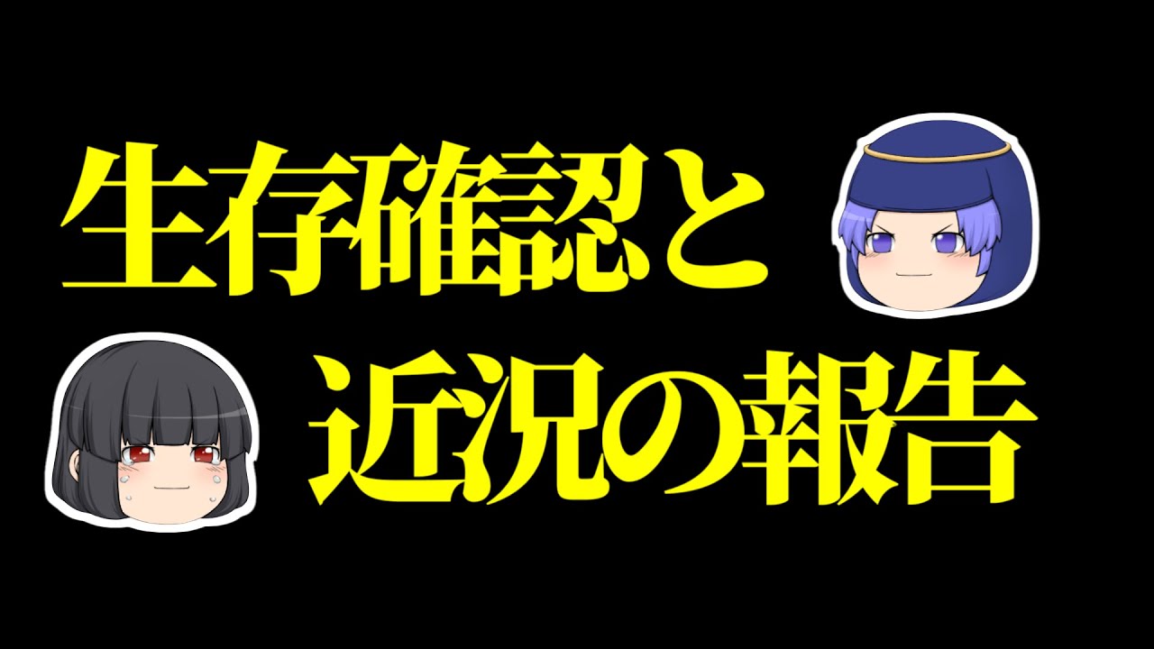 生存報告と近況について