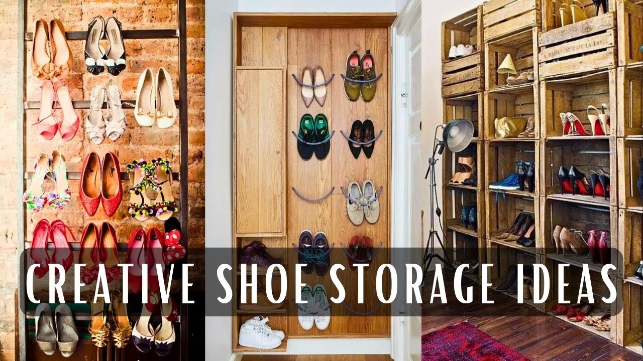 Creative Space Savings Shoe Storage Ideas and Design. Innovative Design for Shoe Rack Storage.