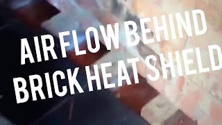 Heat Shield Wood Stove Ideas Design Proper Masonry Brick Spacing