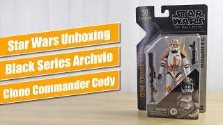 Clone Commander Cody Black Series Archive 6" Figure - Star Wars Unboxing