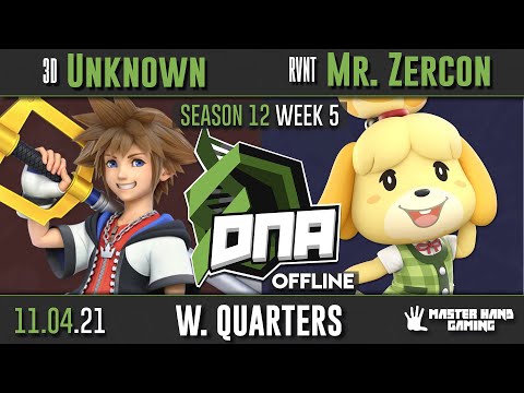 DNA S12:W5 - 3D | Unknown (Sora) Vs. RVNT | Mr. Zercon (Isabelle) - W Quarterfinals
