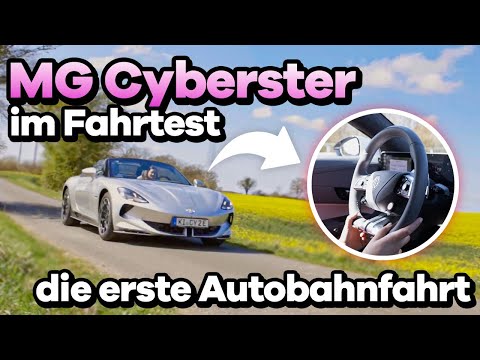 MG Cyberster road test: First drive on the motorway, assistance systems, fuel consumption + drivi...