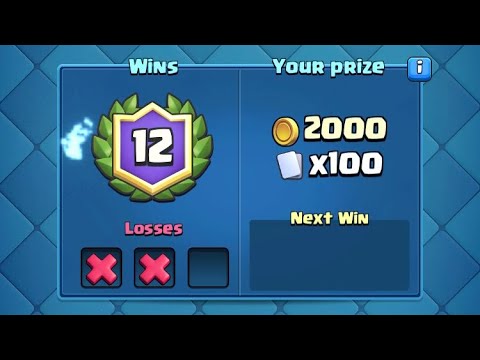 12 WIN CLASSIC CHALLENGE with IceBow! - Clash Royale