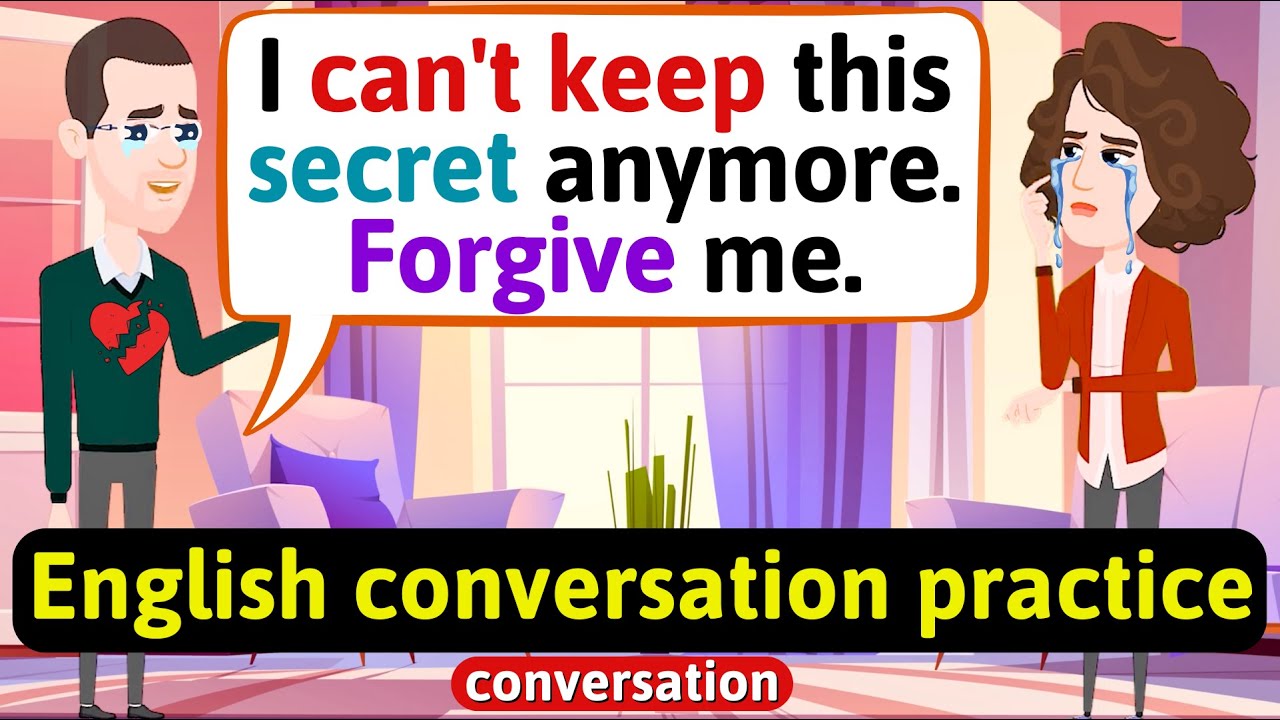 Practice English Conversation (A secret in the family) Improve English Speaking Skills
