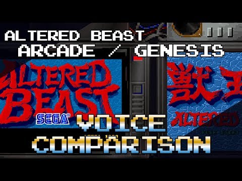 ALTERED BEAST ARCADE / GENESIS VOICE COMPARISON