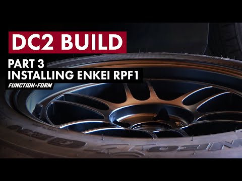 Integra DC2 Build Episode 3 | Installing Enkei RPF1 Matte Black
