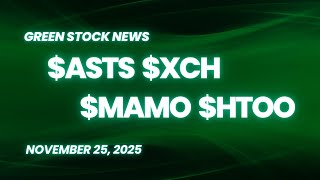 AST SpaceMobile ($ASTS) | XCharge ($XCH) | Massimo Group ($MAMO) | Fusion Fuel Green ($HTOO)