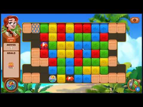 Lost Island Blast Adventure Level 77 - NO BOOSTERS 🏝️ | SKILLGAMING ✔️