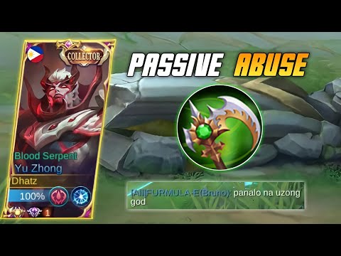 NO ONE CAN ESCAPE FROM THIS PASSIVE ABUSE SLOW! | YU ZHONG PASSIVE AVTIVATE - MLBB