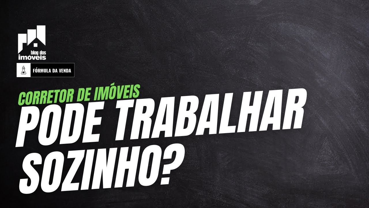 Corretor de Imóveis pode ter sucesso trabalhando sozinho?