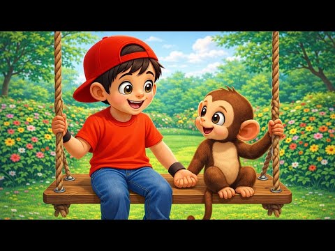 Kids bandar me sath padh raha hai ☺️ kids learning video ! Gagan Kids TV