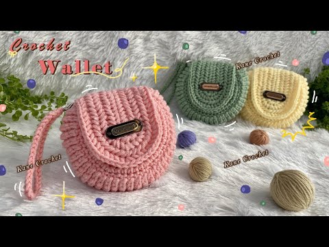 CROCHET WALLET : How to Crochet OREO Bag 🍪🍪 | Crochet Circle Bag Tutorial | Crochet Tambourine Bag
