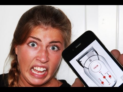 Hair trimmer prank Video