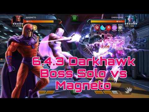 Magneto Vs 6.4.3 Darkhawk Boss Solo - marvel contest of champions