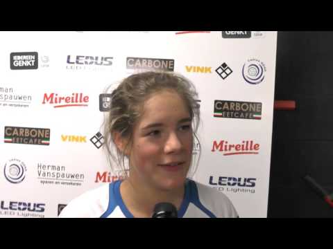 Yinthe van Mechgelen (VC Moldavo) tijdens 5de indoortornooi in Genk op 26.12.2015