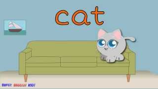 Pets (animals) Vocabulary Spelling Chant/Song for Kids.