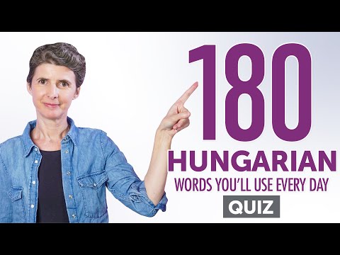 Quiz | 180 Hungarian Words You'll Use Every Day - Basic Vocabulary #58