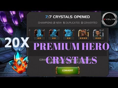 20 Premium Hero Crystal Special Opening w/Evolve