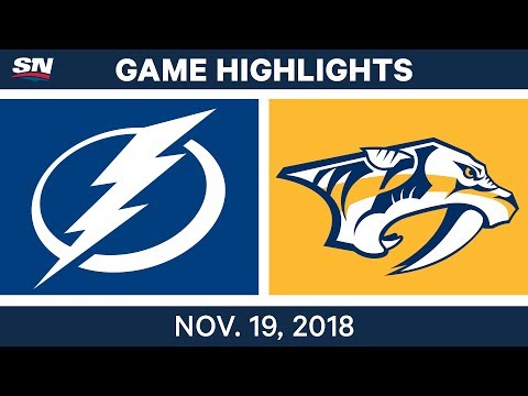 NHL Highlights | Lightning vs. Predators – Nov. 19, 2018