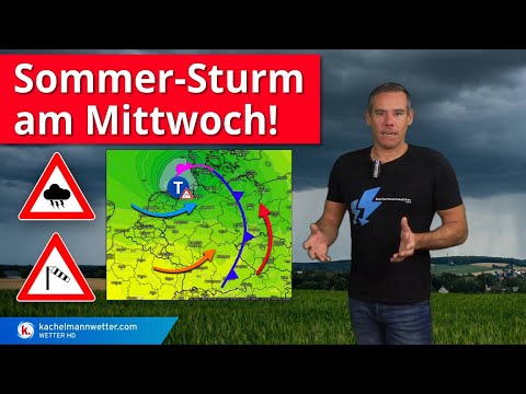 Warnung: Sommer-Sturmtief am Mittwoch!