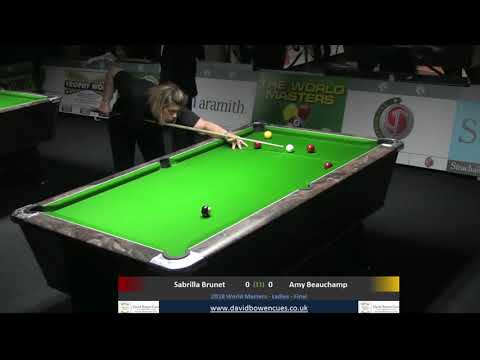 2018 WEPF MASTERS LADIES FINAL S BRUNET V A BEAUCHAMP