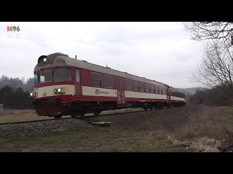 ČD 854.014 (vzadu) - Sp 1949 - Letohrad - 26.3.2016
