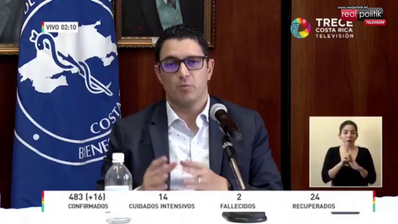 Costa Rica: 483 infectados y 2 muertos por coronavirus